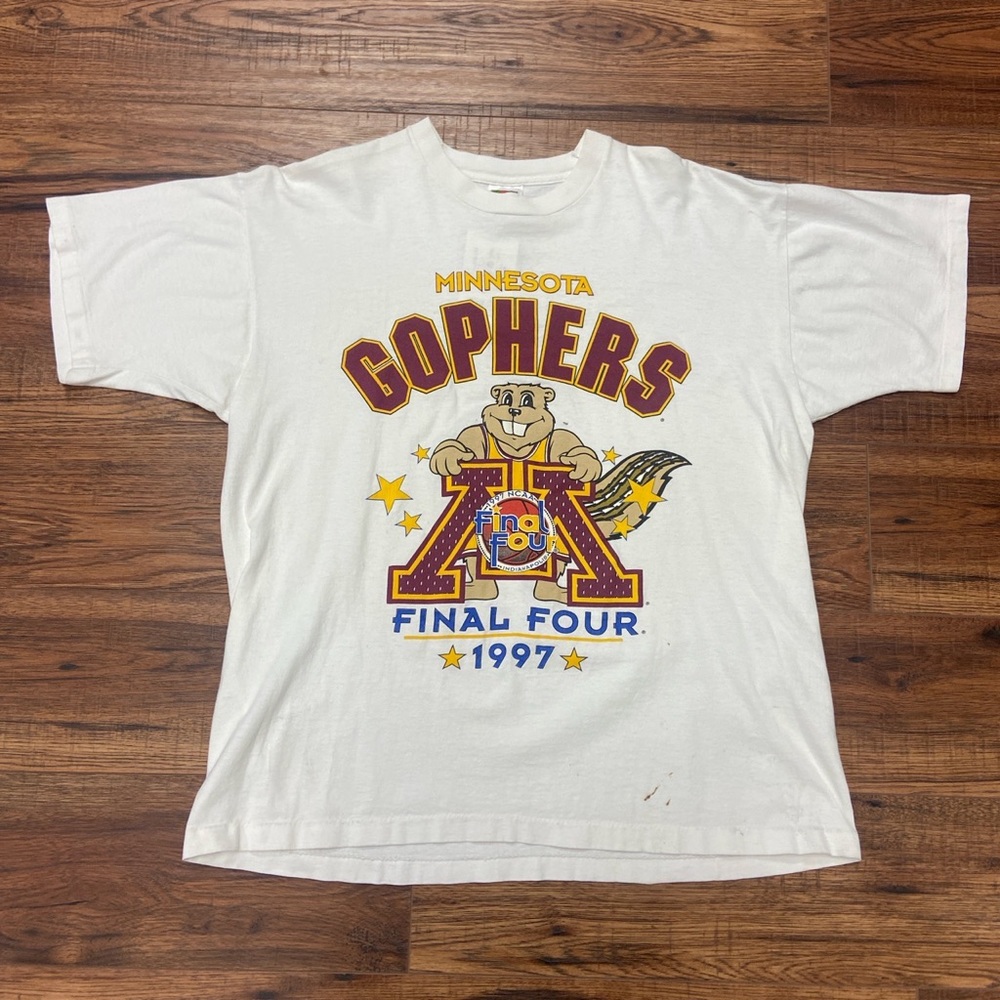 Vintage 1997 NCAA Final Four Minnesota Gophers Tee XL